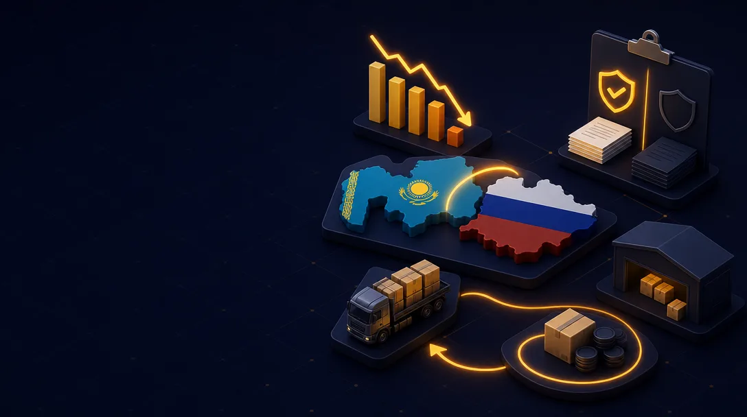 Экспорт из Казахстана в Россию упал на 48%: что теперь с обратной загрузкой